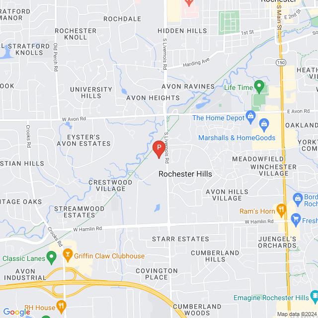 Map of 1400 S Livernois Rd, Rochester Hills, MI 48307
