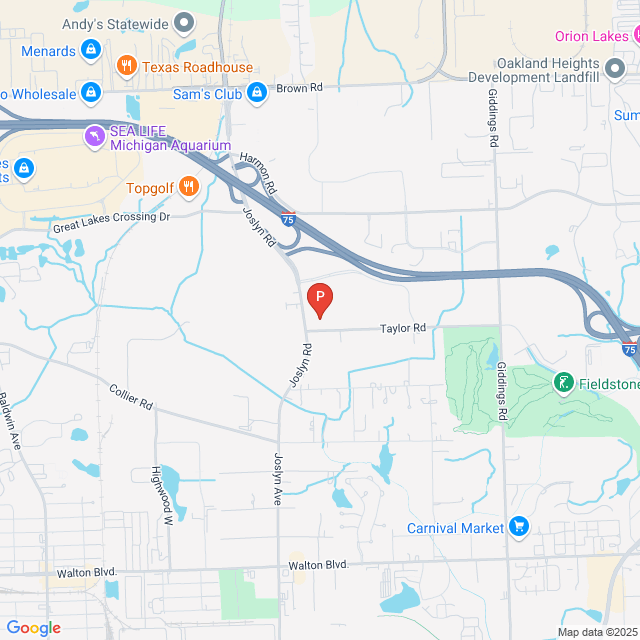 Map of 3500 Joslyn Rd, Auburn Hills, MI 48326