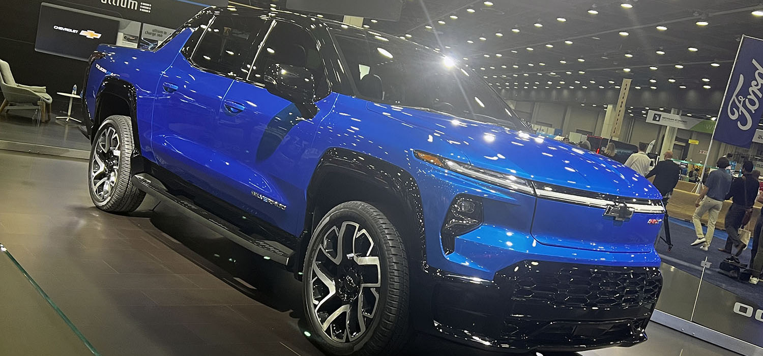 Chevrolet Silverado EV at show