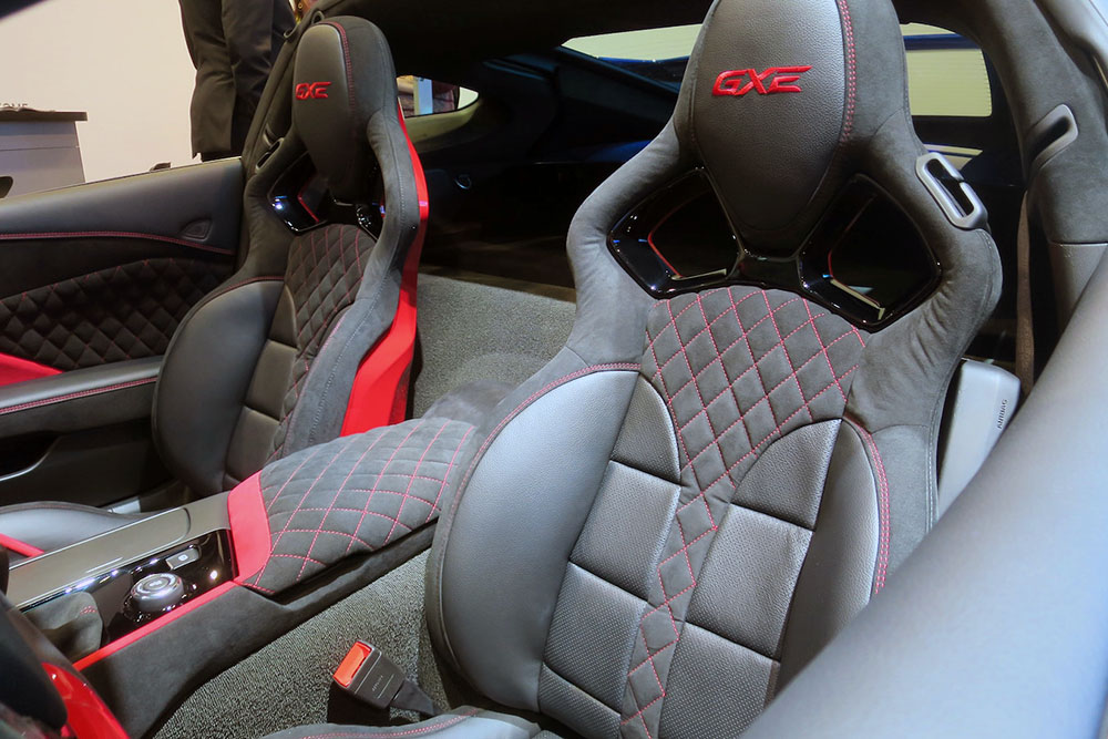 Custom Genovation GXE Corvette interior