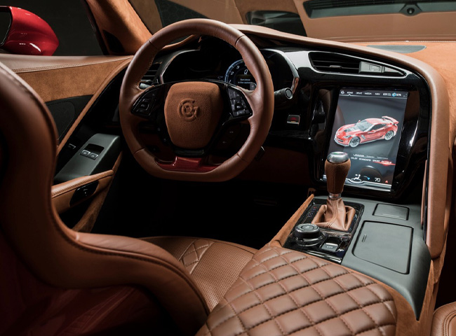 rendering of Chevrolet Corvette interior