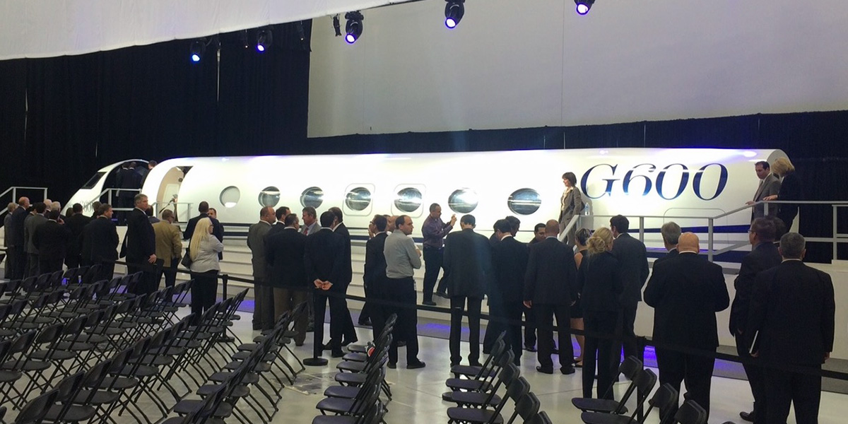 G600 jet full-scale mockup
