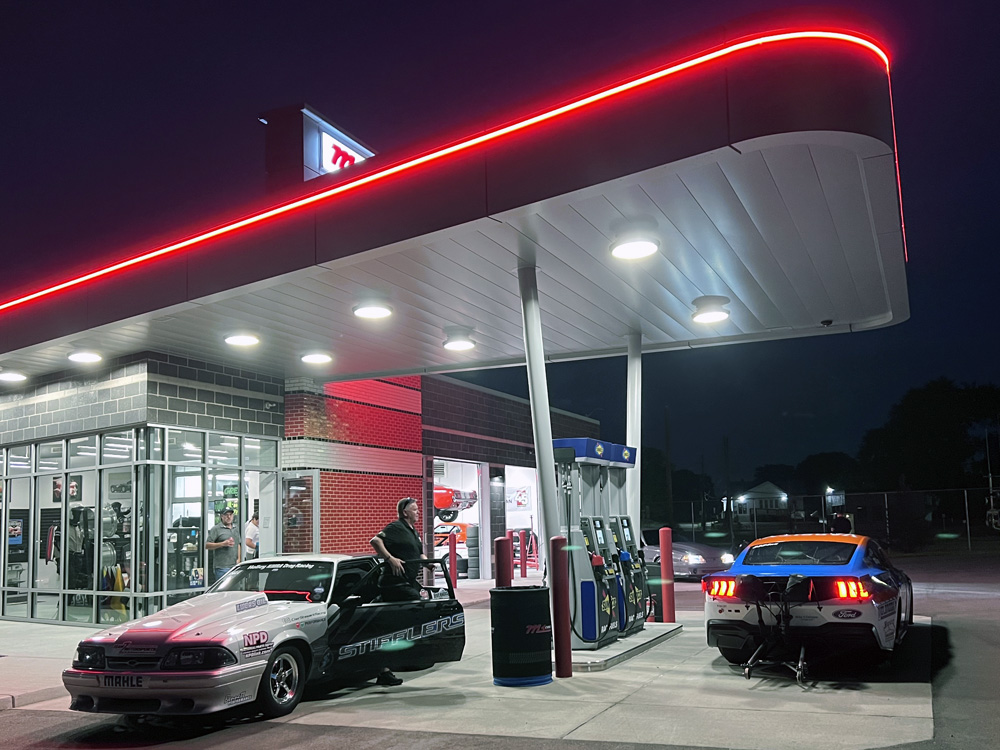 Prefix Performance Center exterior, fueling